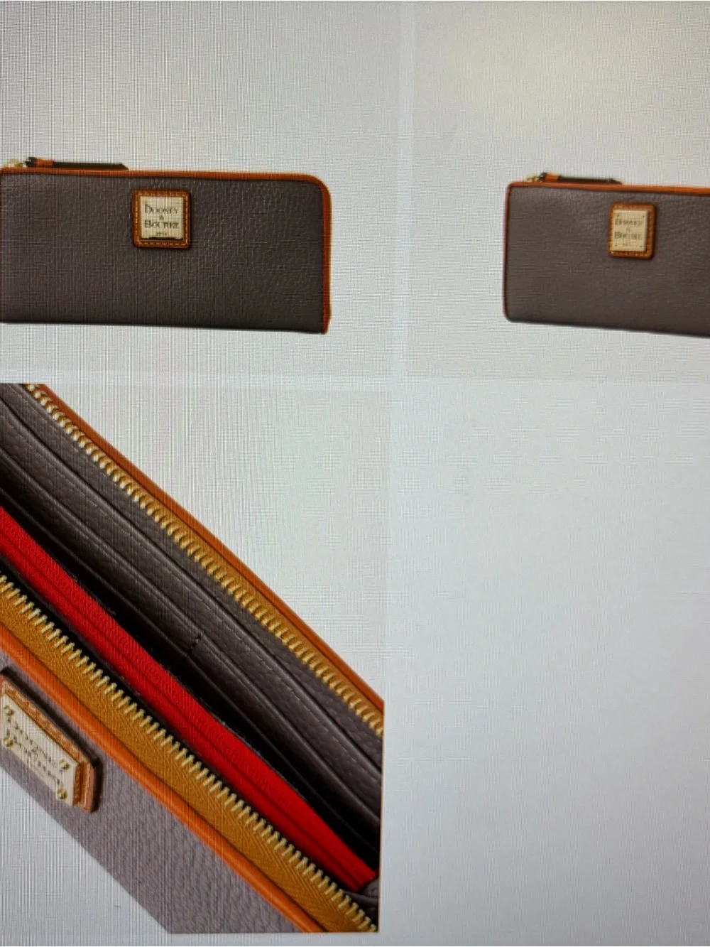 Dooney & Bourke Pebble Grain Zip Clutch